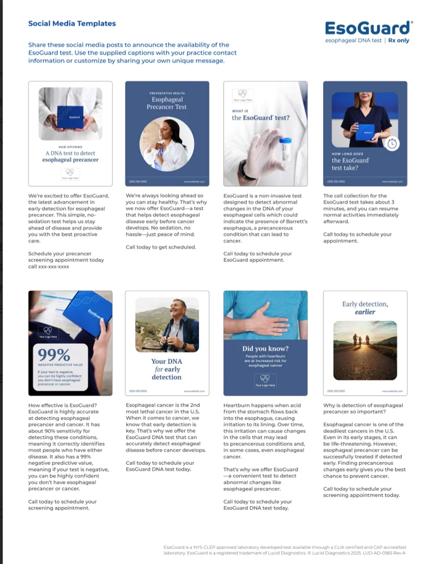 EsoGuard esophageal precancer test from Lucid Diagnostics in Los Angeles